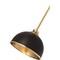 Z-Lite Landry 1 Light Pendant, Matte Black & Rubbed Brass 1004P10-MB-RB - alternate 2